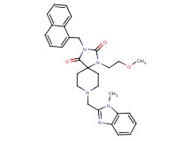 1-(2-methoxyethyl)-8-[(1-methyl-1H-benzimidazol-2-yl)methyl]-3-(1-naphthylmethyl)-1,3,8-triazaspiro[4.5]decane-2,4-dione