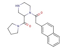 1-(2-naphthylacetyl)-2-(1-pyrrolidinylcarbonyl)piperazine