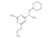 6-(2-aminoethyl)-N,2-dimethyl-N-(tetrahydro-2H-pyran-2-ylmethyl)pyrimidin-4-amine