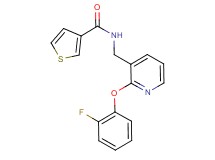 N-{[2-(2-fluorophenoxy)-3-pyridinyl]methyl}-3-thiophenecarboxamide