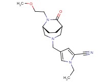 1-ethyl-4-{[(1S*,5R*)-6-(2-methoxyethyl)-7-oxo-3,6-diazabicyclo[3.2.2]non-3-yl]methyl}-1H-pyrrole-2-carbonitrile