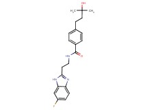 N-[2-(6-fluoro-1H-benzimidazol-2-yl)ethyl]-4-(3-hydroxy-3-methylbutyl)benzamide