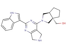[(3aS*,6aS*)-2-[2-(1H-indol-3-yl)-6,7-dihydro-5H-pyrrolo[3,4-d]pyrimidin-4-yl]hexahydrocyclopenta[c]pyrrol-3a(1H)-yl]methanol
