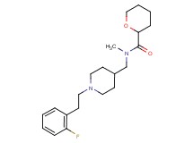 N-({1-[2-(2-fluorophenyl)ethyl]piperidin-4-yl}methyl)-N-methyltetrahydro-2H-pyran-2-carboxamide