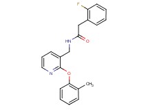 2-(2-fluorophenyl)-N-{[2-(2-methylphenoxy)pyridin-3-yl]methyl}acetamide