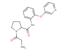 1-propionyl-N-[2-(3-pyridinyloxy)phenyl]prolinamide