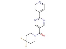 5-[(4,4-difluoro-1-piperidinyl)carbonyl]-2-(4-pyridinyl)pyrimidine