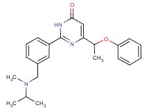 2-(3-{[isopropyl(methyl)amino]methyl}phenyl)-6-(1-phenoxyethyl)-4(3H)-pyrimidinone