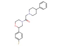 2-(4-fluorophenyl)-4-[(4-phenyl-1-piperidinyl)acetyl]morpholine
