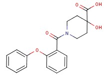 4-hydroxy-1-(2-phenoxybenzoyl)piperidine-4-carboxylic acid