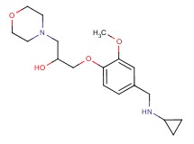 1-{4-[(cyclopropylamino)methyl]-2-methoxyphenoxy}-3-(4-morpholinyl)-2-propanol