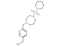 1-[(5-ethylpyridin-2-yl)methyl]-4-(piperidin-1-ylsulfonyl)-1,4-diazepane