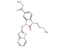 methyl 1-(2-methoxyethyl)-2-oxo-3-([1,2,4]triazolo[1,5-a]pyrimidin-2-ylmethyl)-2,3-dihydro-1H-benzimidazole-5-carboxylate