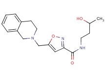 5-(3,4-dihydroisoquinolin-2(1H)-ylmethyl)-N-(3-hydroxybutyl)isoxazole-3-carboxamide
