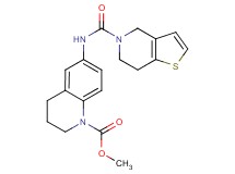 methyl 6-[(6,7-dihydrothieno[3,2-c]pyridin-5(4H)-ylcarbonyl)amino]-3,4-dihydroquinoline-1(2H)-carboxylate