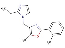 4-[(2-ethyl-1H-imidazol-1-yl)methyl]-5-methyl-2-(2-methylphenyl)-1,3-oxazole