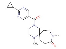 4-[(2-cyclopropyl-5-pyrimidinyl)carbonyl]-1-methyl-1,4,9-triazaspiro[5.6]dodecan-10-one