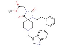 methyl [8-(1H-indol-3-ylmethyl)-2,4-dioxo-1-(2-phenylethyl)-1,3,8-triazaspiro[4.5]dec-3-yl]acetate