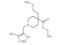 ethyl 4-(2-methoxyethyl)-1-[(4-methyl-1H-imidazol-5-yl)methyl]-4-piperidinecarboxylate