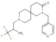2-(pyridin-4-ylmethyl)-9-(3,3,3-trifluoro-2-methylpropyl)-2,9-diazaspiro[5.5]undecan-3-one