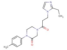 4-[3-(2-ethyl-1H-imidazol-1-yl)propanoyl]-1-(4-methylphenyl)-2-piperazinone