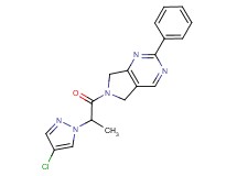 6-[2-(4-chloro-1H-pyrazol-1-yl)propanoyl]-2-phenyl-6,7-dihydro-5H-pyrrolo[3,4-d]pyrimidine