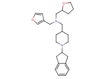 1-[1-(2,3-dihydro-1H-inden-2-yl)-4-piperidinyl]-N-(3-furylmethyl)-N-(tetrahydro-2-furanylmethyl)methanamine