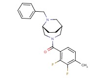 (1R*,5R*)-6-benzyl-3-(2,3-difluoro-4-methylbenzoyl)-3,6-diazabicyclo[3.2.2]nonane