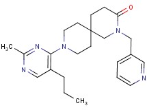 9-(2-methyl-5-propylpyrimidin-4-yl)-2-(pyridin-3-ylmethyl)-2,9-diazaspiro[5.5]undecan-3-one