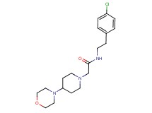 N-[2-(4-chlorophenyl)ethyl]-2-(4-morpholin-4-ylpiperidin-1-yl)acetamide