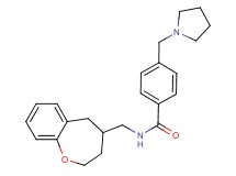 4-(pyrrolidin-1-ylmethyl)-N-(2,3,4,5-tetrahydro-1-benzoxepin-4-ylmethyl)benzamide