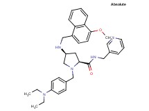 (4S)-1-[4-(diethylamino)benzyl]-4-{[(4-methoxy-1-naphthyl)methyl]amino}-N-(3-pyridinylmethyl)-L-prolinamide