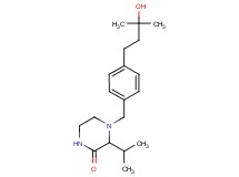4-[4-(3-hydroxy-3-methylbutyl)benzyl]-3-isopropyl-2-piperazinone