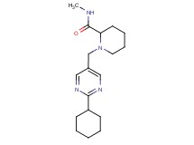 1-[(2-cyclohexylpyrimidin-5-yl)methyl]-N-methylpiperidine-2-carboxamide