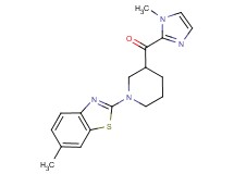 [1-(6-methyl-1,3-benzothiazol-2-yl)-3-piperidinyl](1-methyl-1H-imidazol-2-yl)methanone