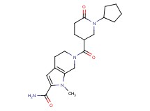6-[(1-cyclopentyl-6-oxo-3-piperidinyl)carbonyl]-1-methyl-4,5,6,7-tetrahydro-1H-pyrrolo[2,3-c]pyridine-2-carboxamide