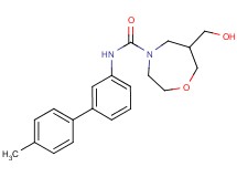 6-(hydroxymethyl)-N-(4'-methylbiphenyl-3-yl)-1,4-oxazepane-4-carboxamide