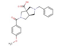 (3aS*,6aS*)-2-benzyl-5-(4-methoxybenzoyl)hexahydropyrrolo[3,4-c]pyrrole-3a(1H)-carboxylic acid