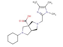 (3aS*,6aS*)-2-cyclohexyl-5-[(1,4,5-trimethyl-1H-imidazol-2-yl)methyl]hexahydropyrrolo[3,4-c]pyrrole-3a(1H)-carboxylic acid