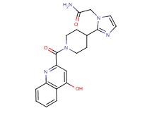 2-(2-{1-[(4-hydroxy-2-quinolinyl)carbonyl]-4-piperidinyl}-1H-imidazol-1-yl)acetamide