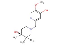 2-{[(4S*)-4-hydroxy-3,3,4-trimethylpiperidin-1-yl]methyl}-5-methoxypyridin-4-ol