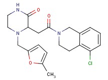 3-[2-(5-chloro-3,4-dihydro-2(1H)-isoquinolinyl)-2-oxoethyl]-4-[(5-methyl-2-furyl)methyl]-2-piperazinone