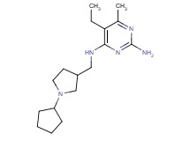 N~4~-[(1-cyclopentylpyrrolidin-3-yl)methyl]-5-ethyl-6-methylpyrimidine-2,4-diamine