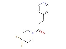 4-[3-(4,4-difluoropiperidin-1-yl)-3-oxopropyl]pyridine