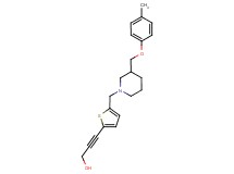 3-[5-({3-[(4-methylphenoxy)methyl]piperidin-1-yl}methyl)-2-thienyl]prop-2-yn-1-ol