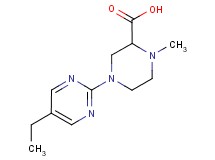 4-(5-ethylpyrimidin-2-yl)-1-methylpiperazine-2-carboxylic acid