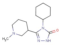 4-cyclohexyl-5-(1-methylpiperidin-3-yl)-2,4-dihydro-3H-1,2,4-triazol-3-one