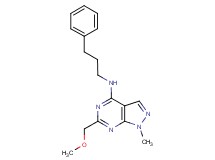 6-(methoxymethyl)-1-methyl-N-(3-phenylpropyl)-1H-pyrazolo[3,4-d]pyrimidin-4-amine
