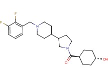 trans-4-({3-[1-(2,3-difluorobenzyl)-4-piperidinyl]-1-pyrrolidinyl}carbonyl)cyclohexanol