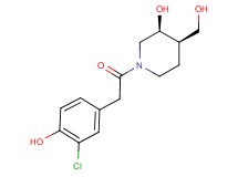 (3S*,4R*)-1-[(3-chloro-4-hydroxyphenyl)acetyl]-4-(hydroxymethyl)-3-piperidinol